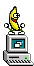 Dancing Banana on Computer
